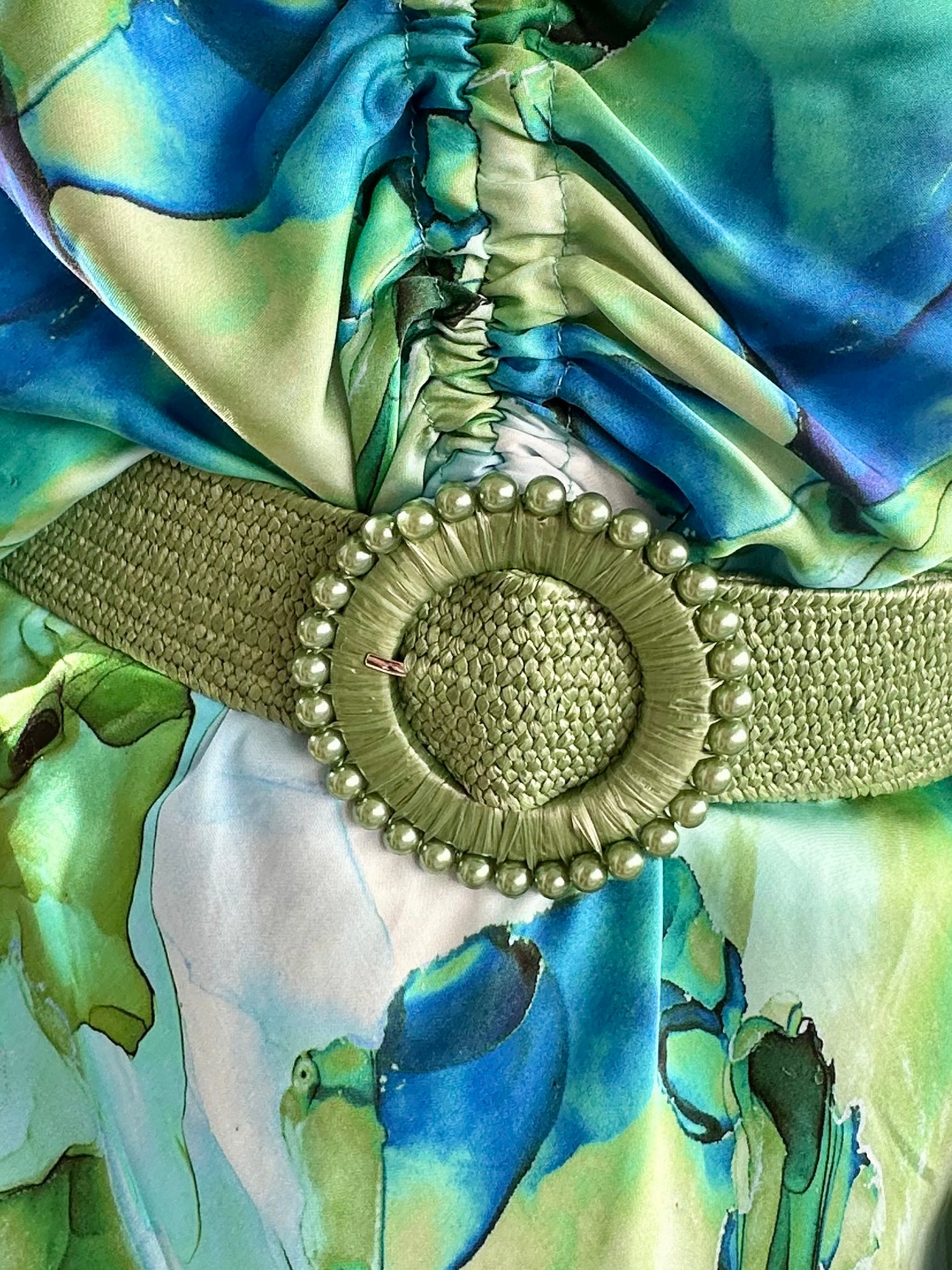 Paige Pearl Buckle Belt