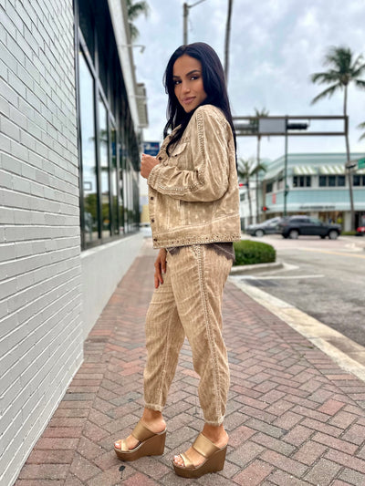 Palermo Linen-Feel Pants