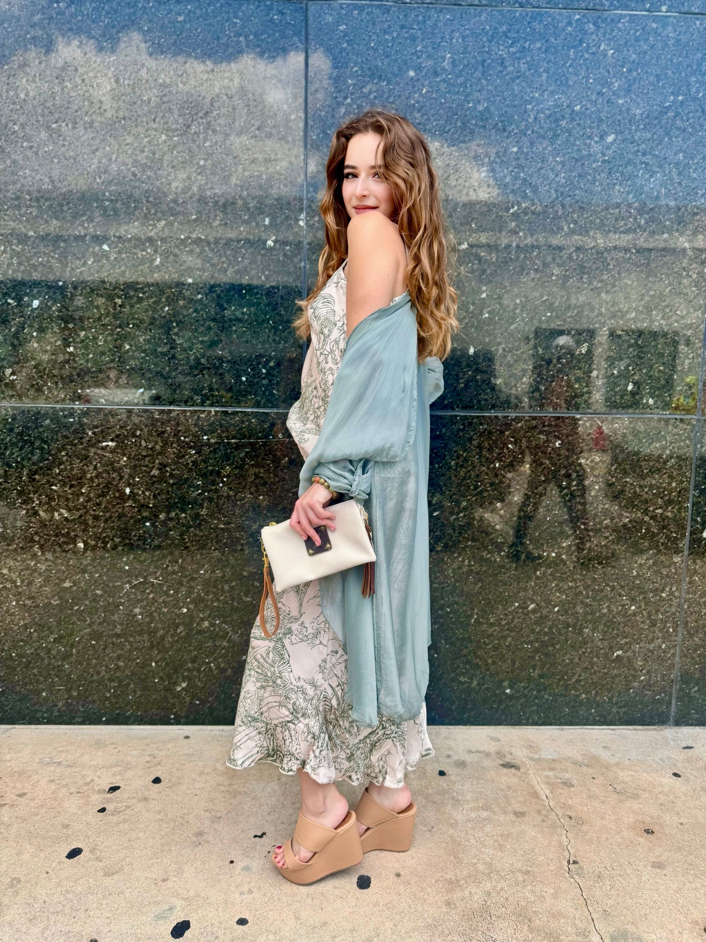 Palm Beach Toile Slip Cami and Skirt Set