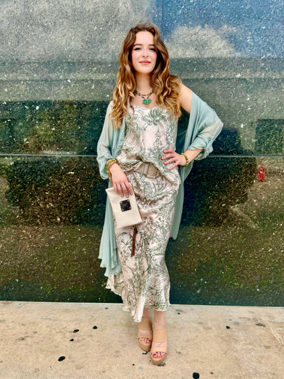 Palm Beach Toile Slip Cami and Skirt Set