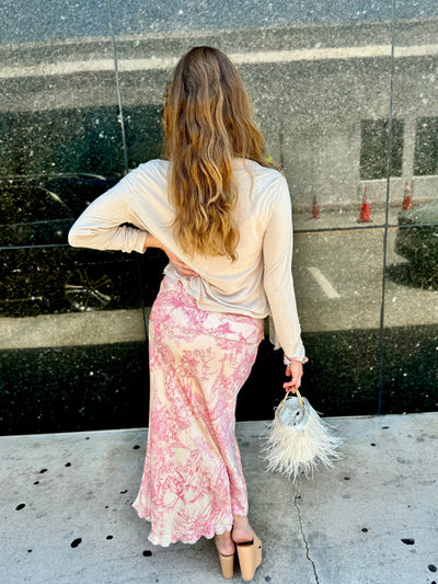 Palm Beach Toile Slip Cami and Skirt Set