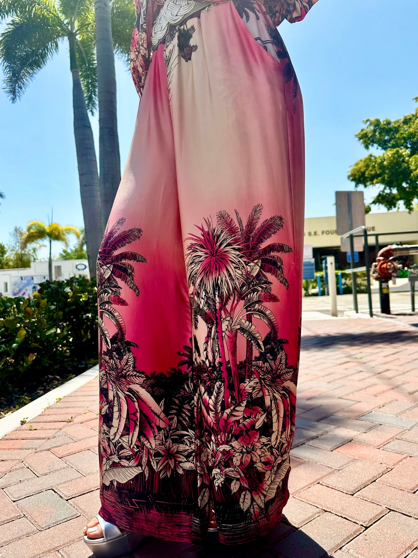 silk plants palm springs Palm Springs Silk Blend Pants