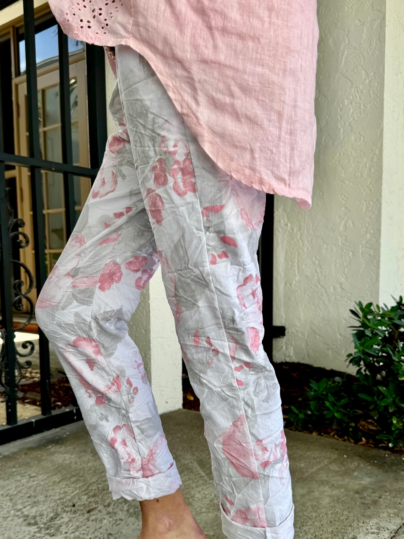 Pink Bloom Jogger Pants