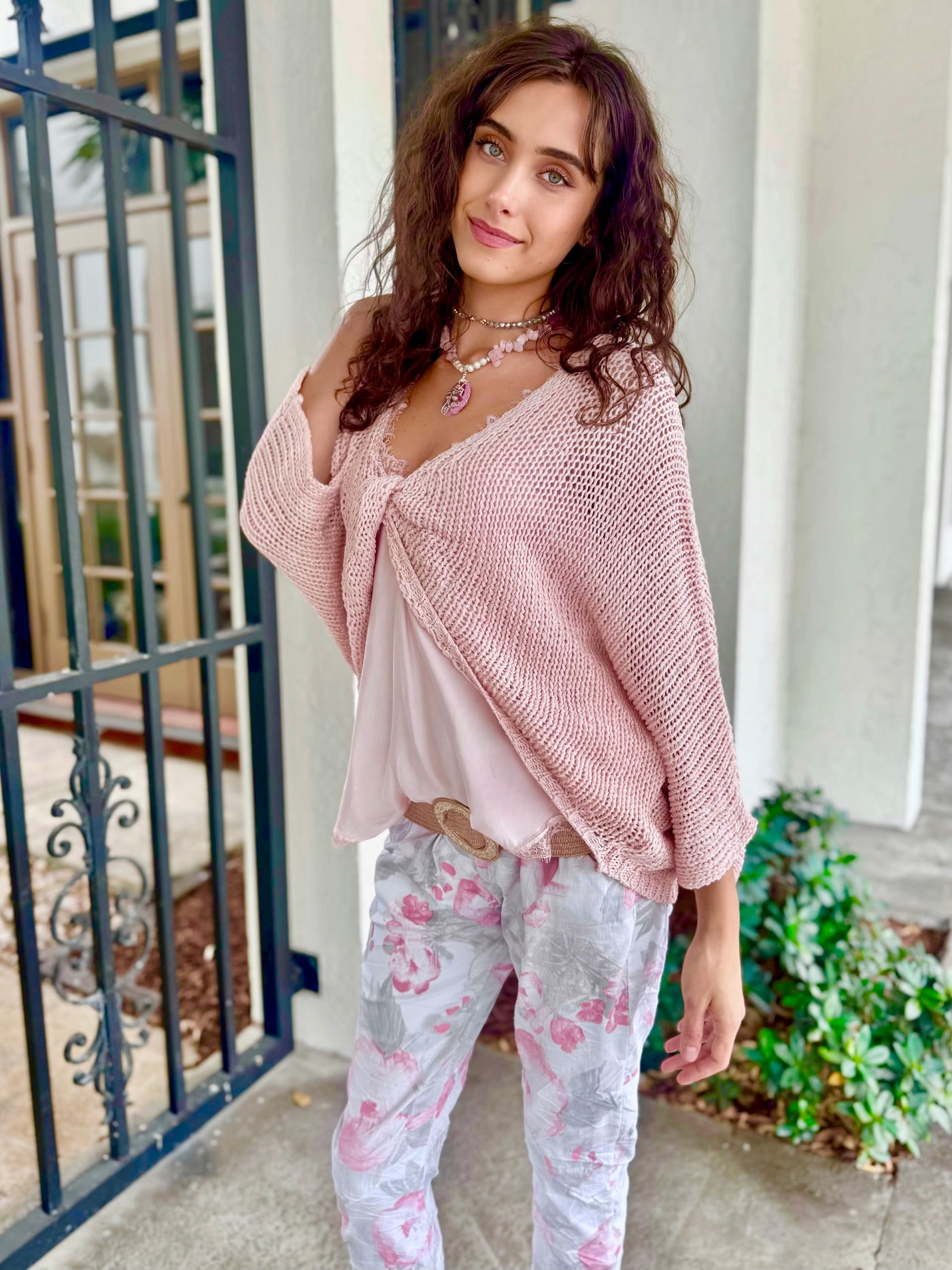 Pink Bloom Jogger Pants