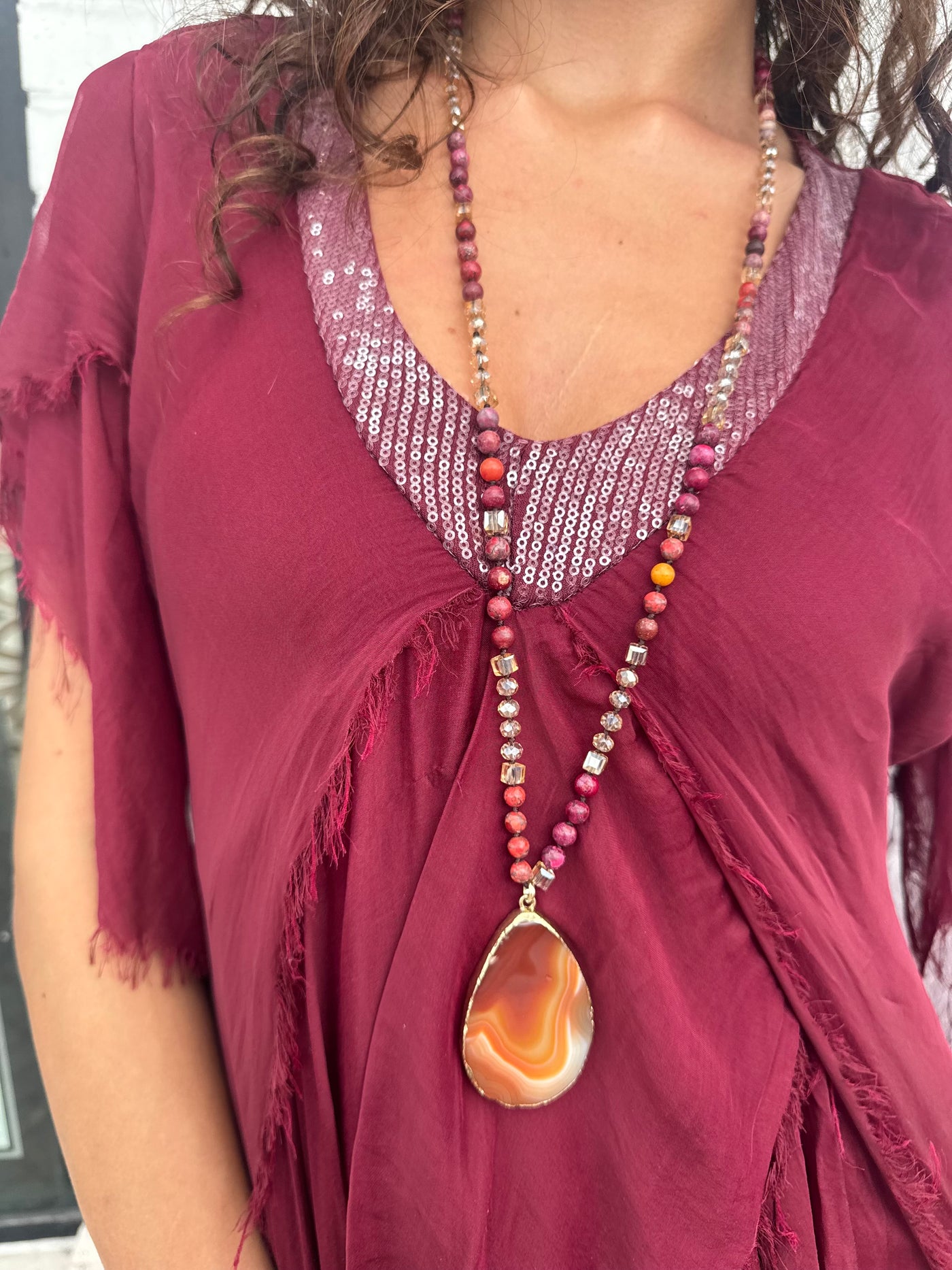 Pinot Noir Pendant Necklace