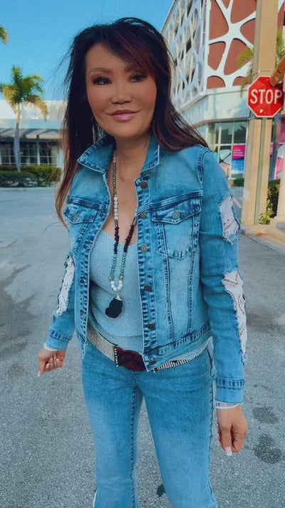 Lace & Denim Jean Jacket