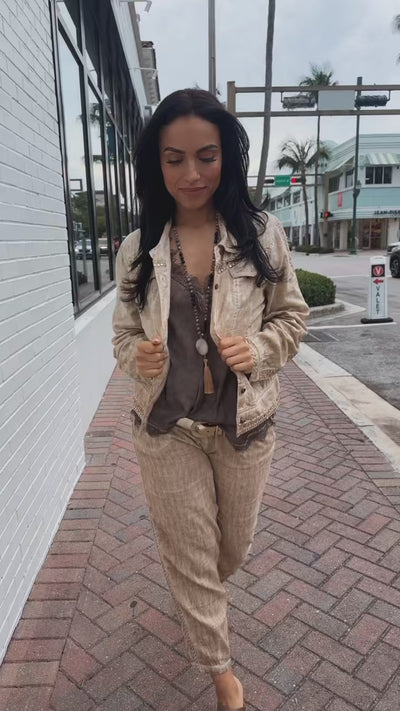 Palermo Linen-Feel Pants