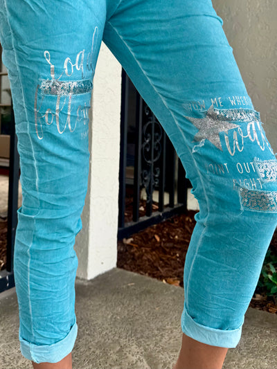 Rachel Sparkle Jogger Pants