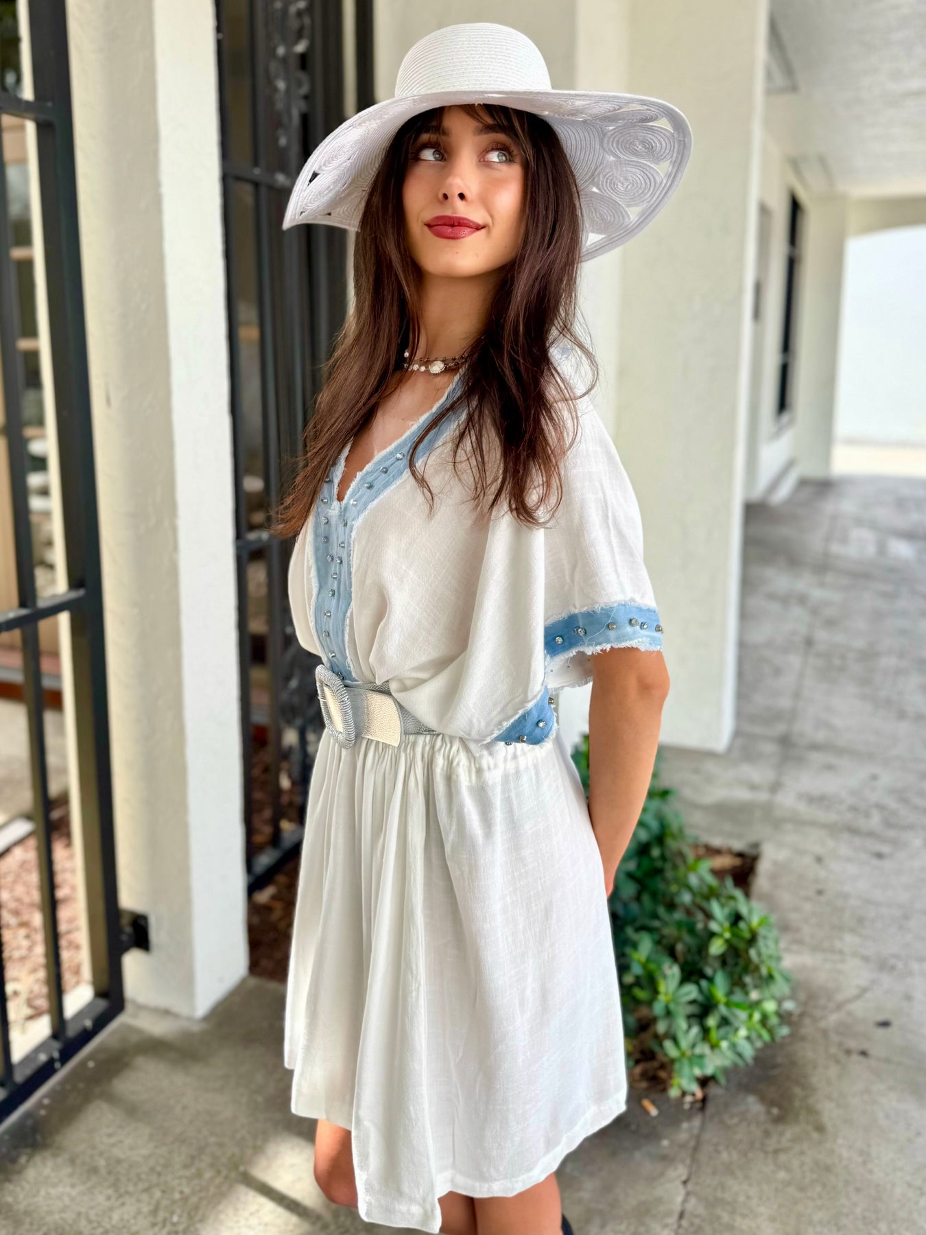 Seabreeze Embellished Tunic Dress
