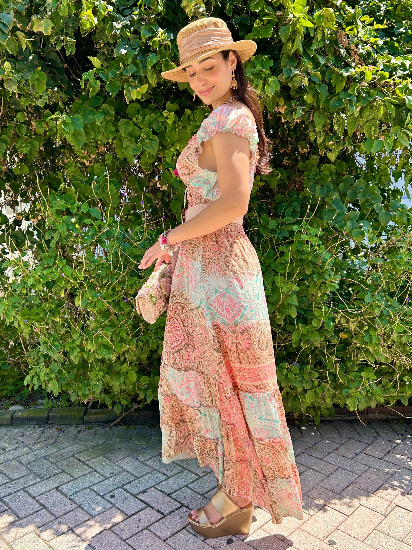 seraphina maxi dress Seraphina Maxi Dress Pink/Red Combo / L