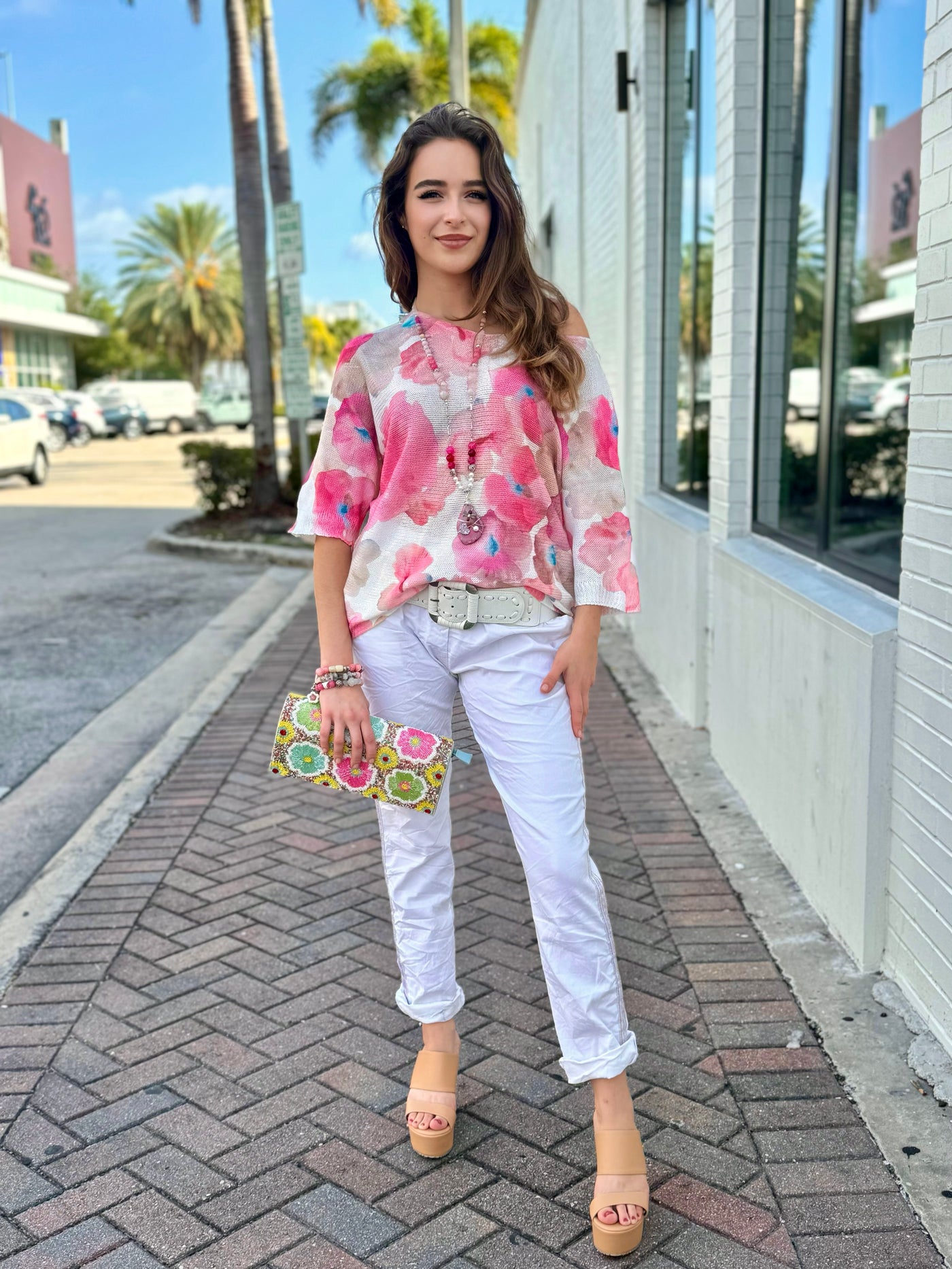 Spring Breeze Beaded Clutch