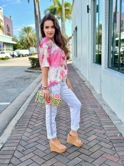 Spring Breeze Beaded Clutch