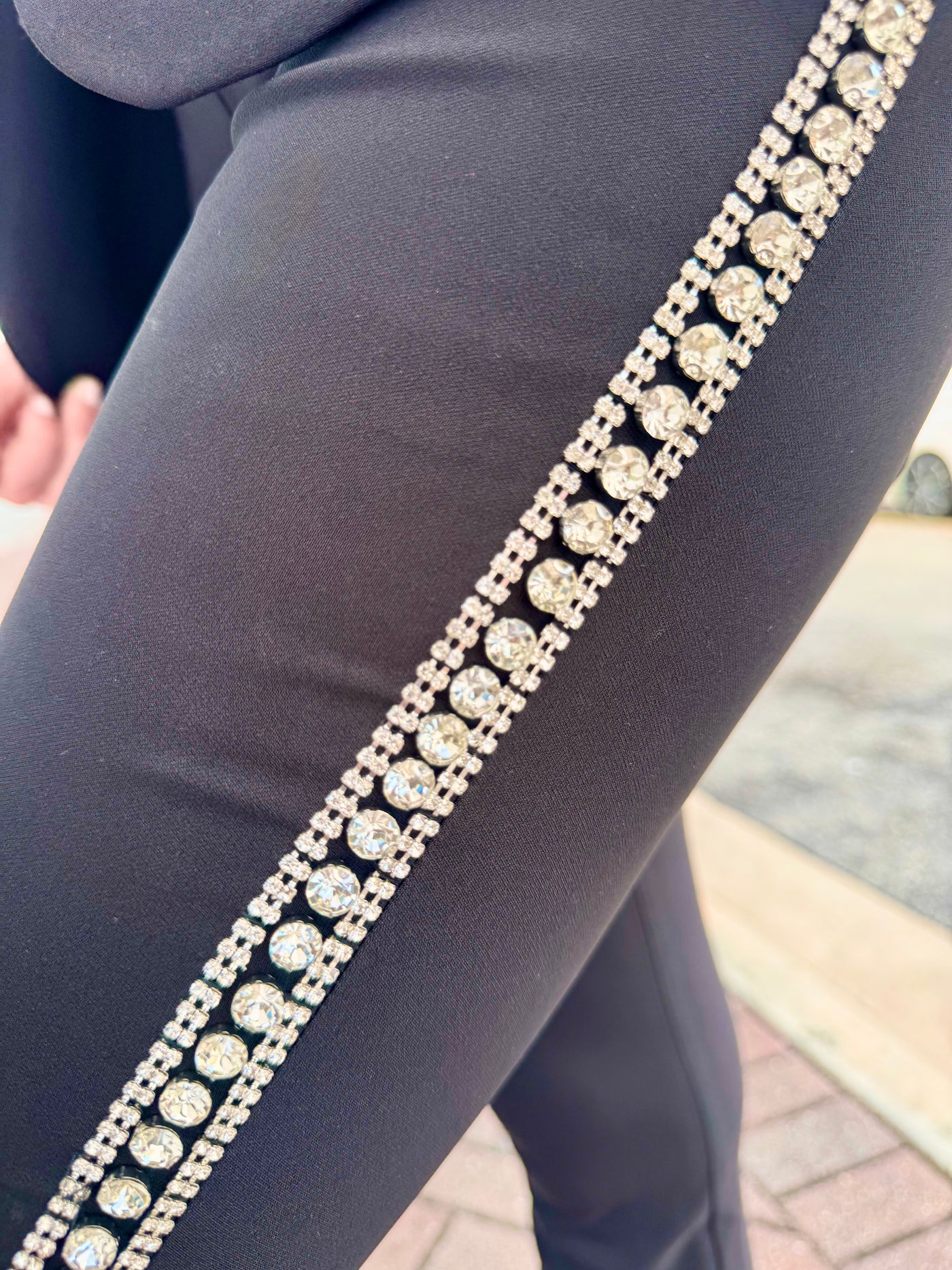Starlight Edge Embellished Flare Pant