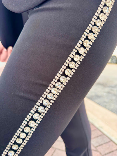 Starlight Edge Embellished Flare Pant