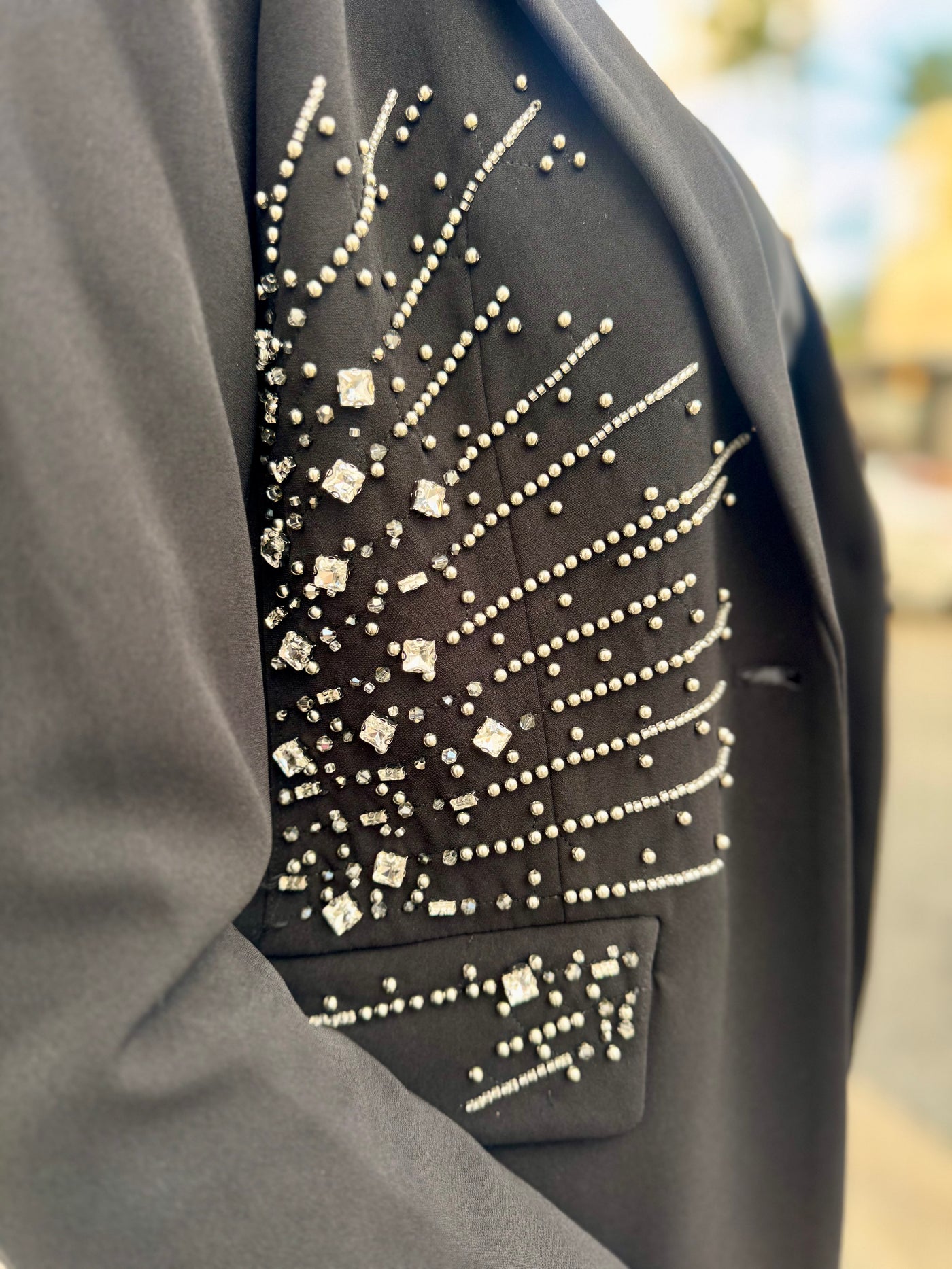 Starlit Glam Embellished Blazer
