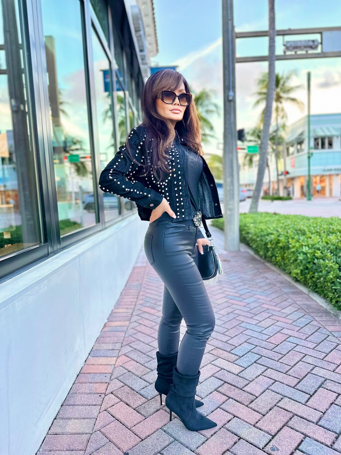 Starstruck Studded Denim Jacket