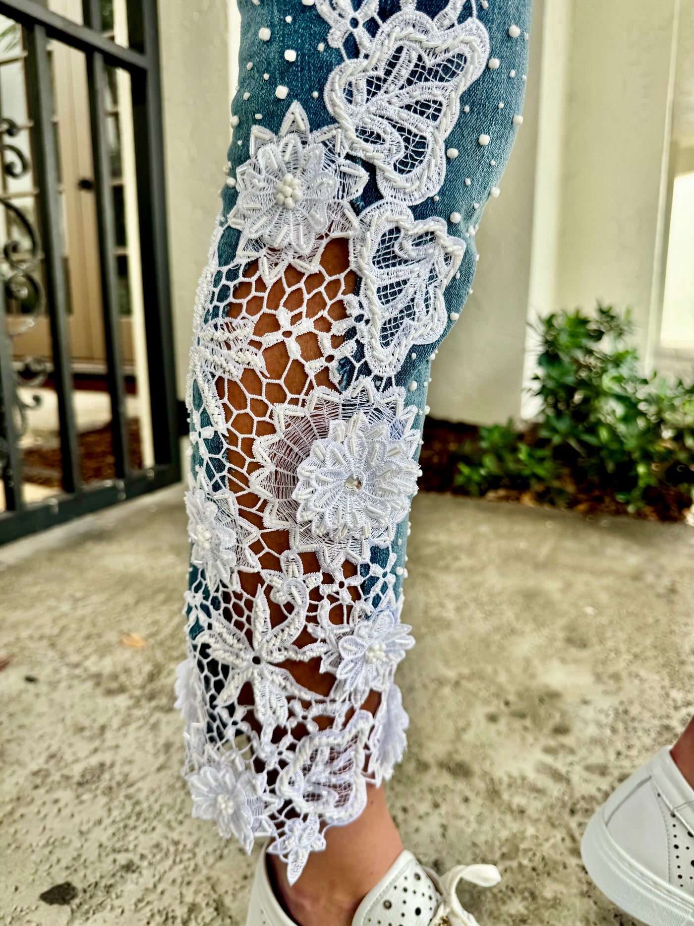 Summer Sunshine Embroidered Jeans