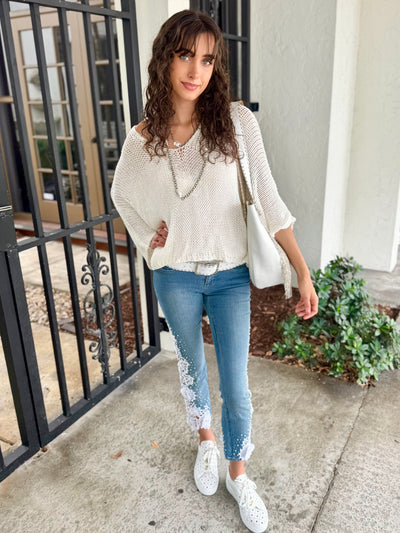 Summer Sunshine Embroidered Jeans