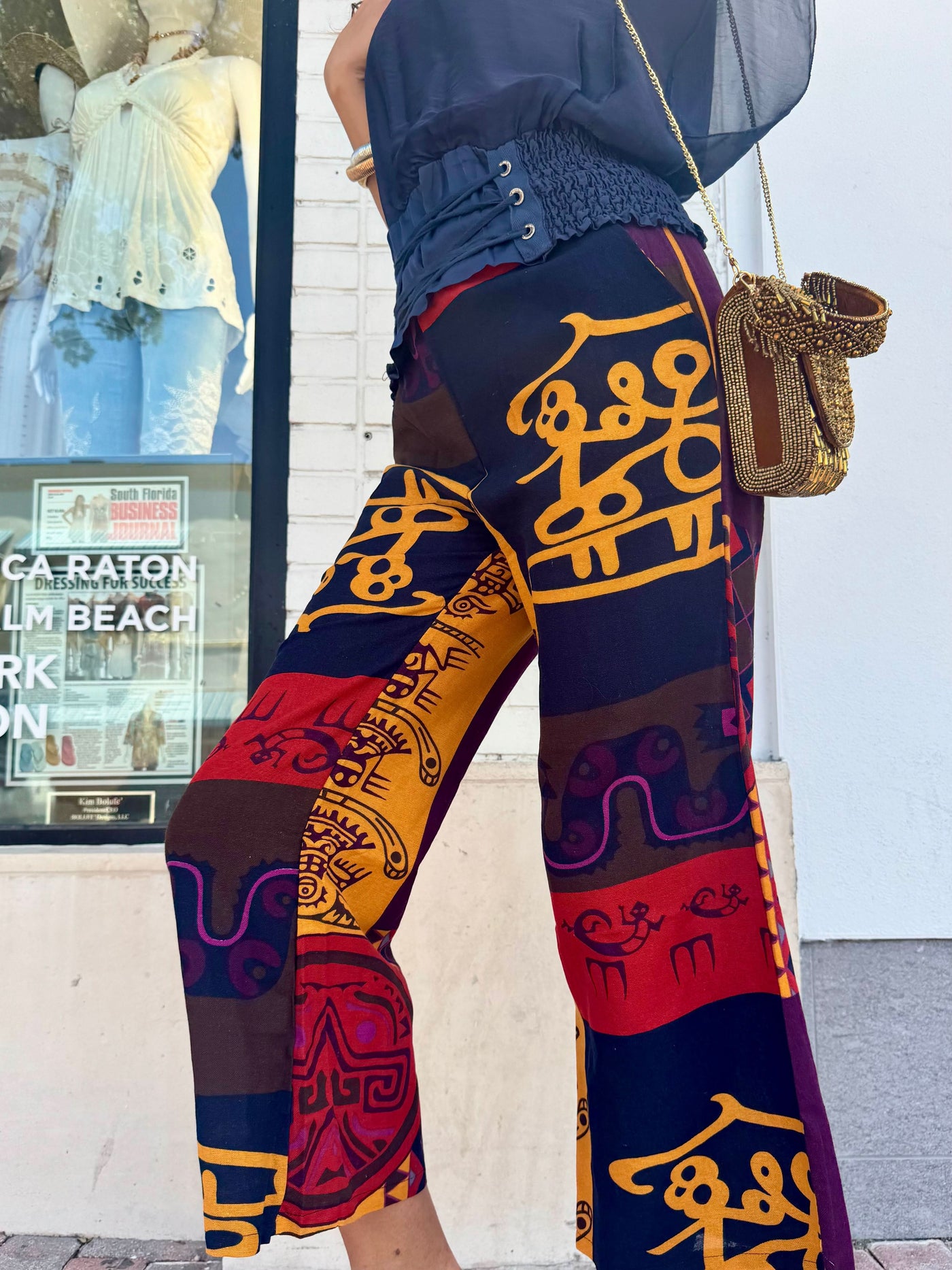 Tribal Rhythm Wide Leg Pants