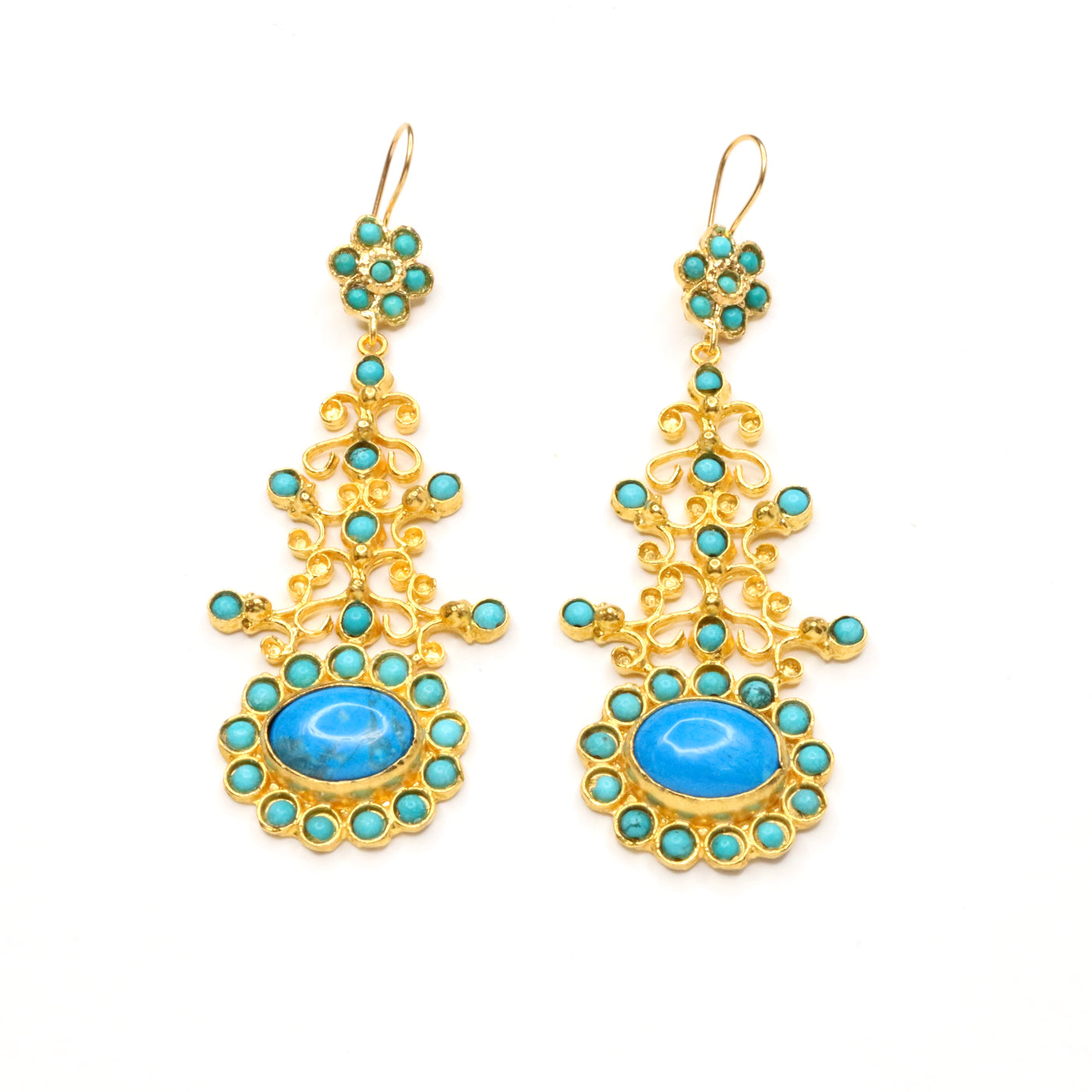 Verdant Bloom Statement Earrings