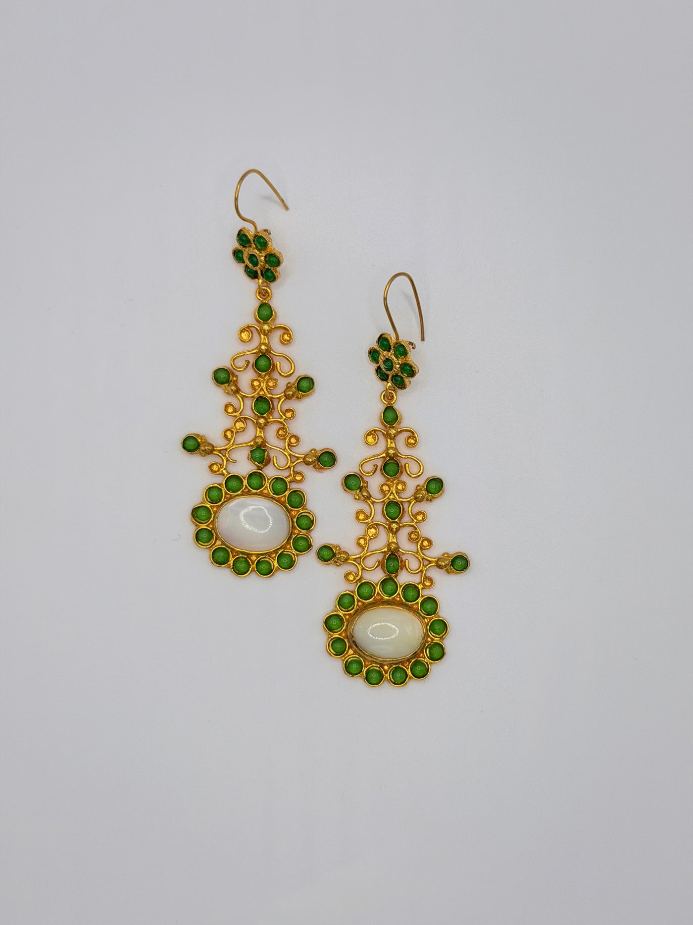 Verdant Bloom Statement Earrings