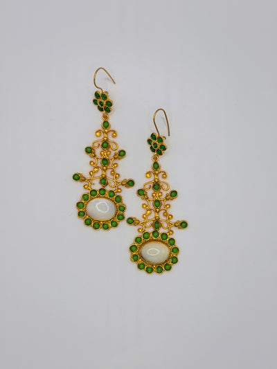 Verdant Bloom Statement Earrings
