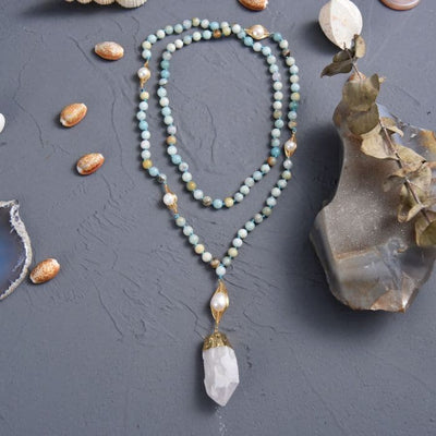Rock Crystal Pendant Necklace